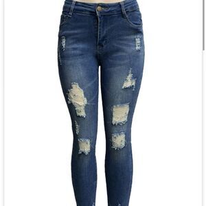 GM Fashion USA P3269 Skinny Destroyed Jeans Size 5/6